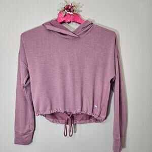 Marika Cropped Cinch Waist Hoodie Athleisure Cleangirl Med